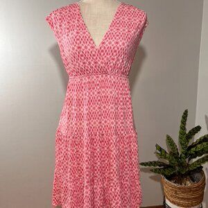 NEW YORK  & COMPANY Stretch Pink Sleeveless Dress Size M |FIT  AND FLARE
